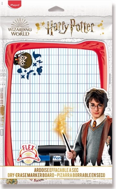 Ardoise effaçable recto-verso A4 HARRY POTTER avec feutre