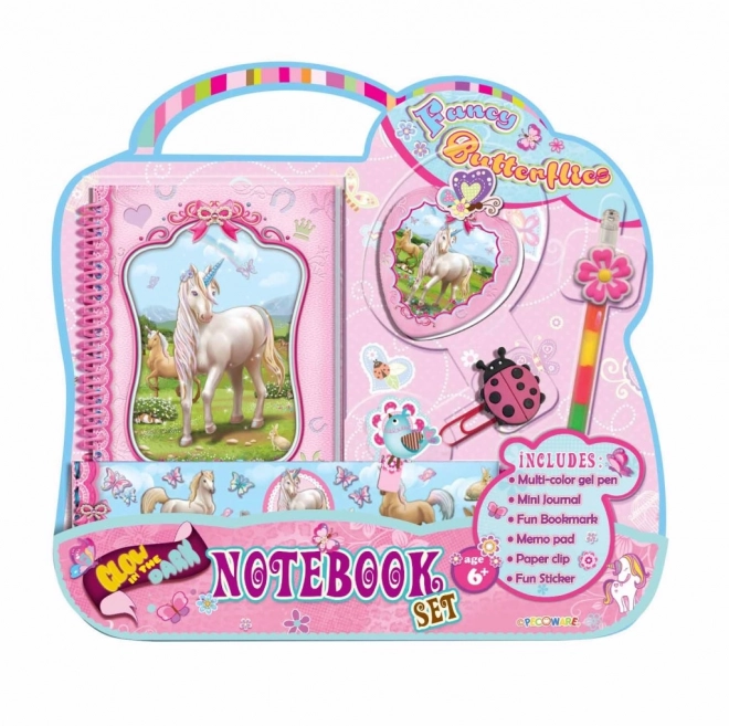 Dagboek met decoraties
