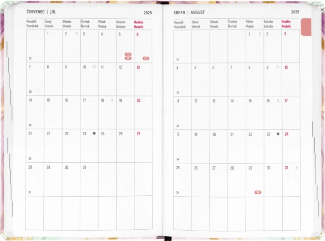 Agenda NOTIQUE Petito - Marbre rose