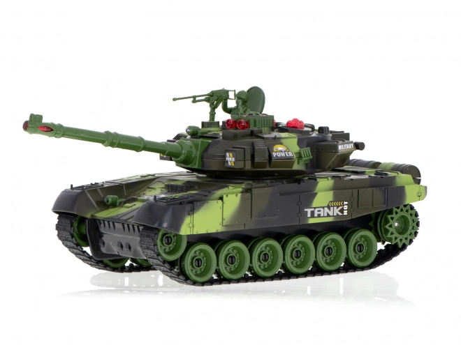 Militaire tank op afstandsbediening met bos camouflage