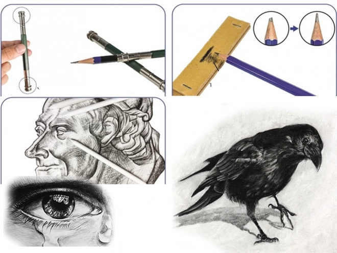 Set voor schetsen en tekenen voor professionals