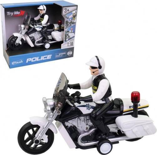 Police Motorcycle with Light and Sound