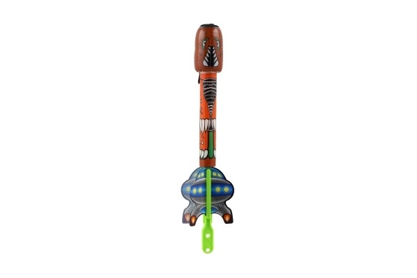 Uitklapbare pijl met geluid plastic 25cm 4 kleuren op kaart 13x31,5x4cm
