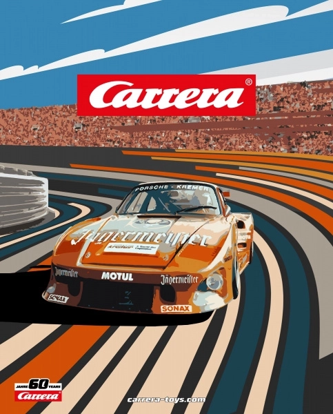 Metalen bord 60 jaar Carrera 5 (21140)