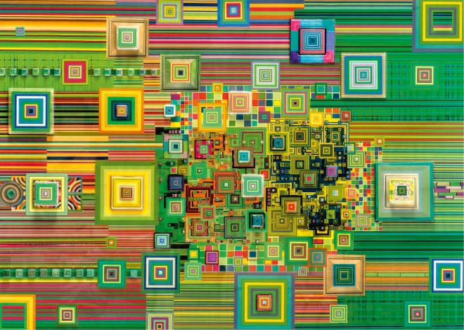 Puzzle Clé USB verte 1000 pièces