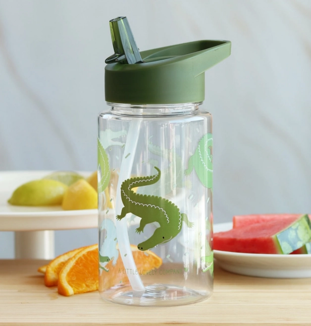 A Little Lovely Company Drinking bottle – Crocodile