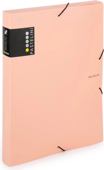 A4 elastomap Pastelini perzikkleur
