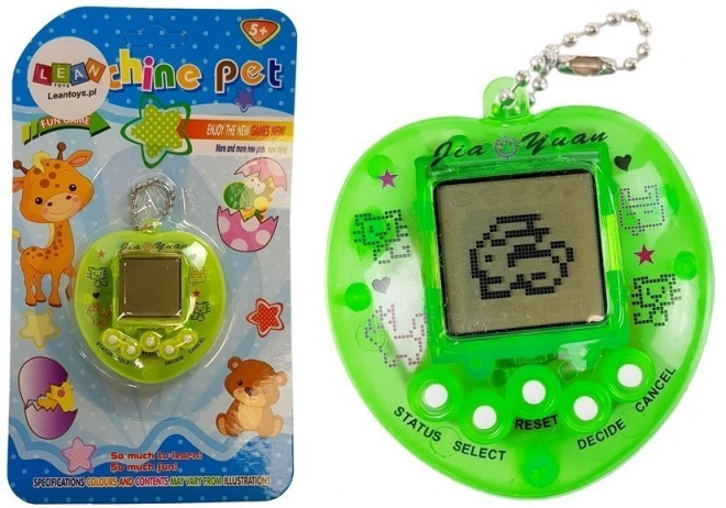 Elektronisch spel Tamagotchi groen met korte ketting