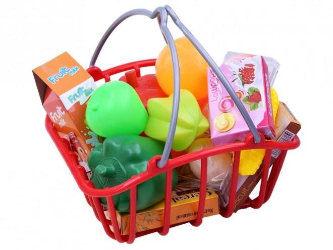 Kindersupermarkt mit Kasse und Scanner