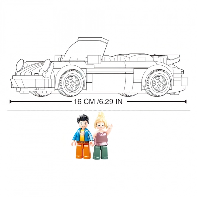 Gelbes Sportauto Sluban ModelBricks