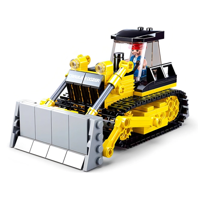 Realistic tracked bulldozer