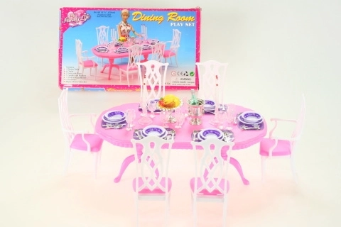 Glorie eettafelset plastic tafel