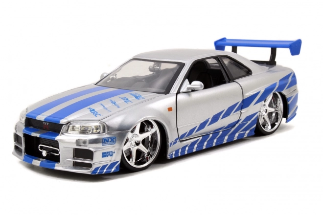 Rap en Furious auto 2002 Nissan Skyline 1:24