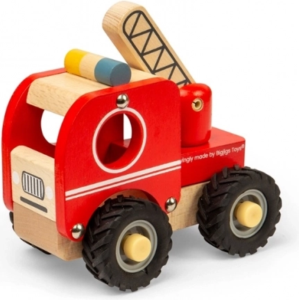 Houten brandweerwagen Bigjigs Toys