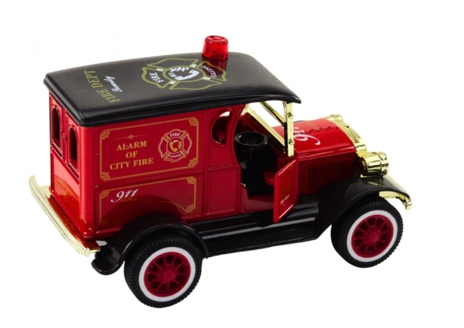 Klassieke brandweerauto 1:36 Aandrijvingslampen klinken rood