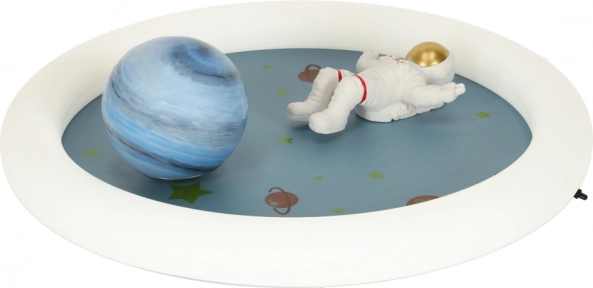 Dimbare LED plafondlamp voor kinderkamer met astronaut