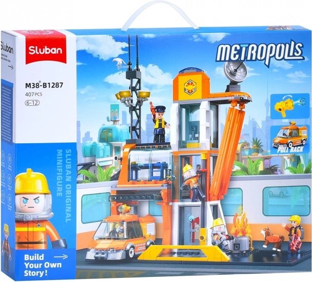 Sluban Metropolis Reddingshoofdkwartier Bouwset