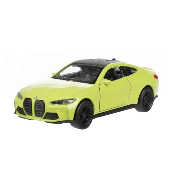 Auto Welly BMW M4 metaal/plastic 12cm 4 kleuren op terugtrek