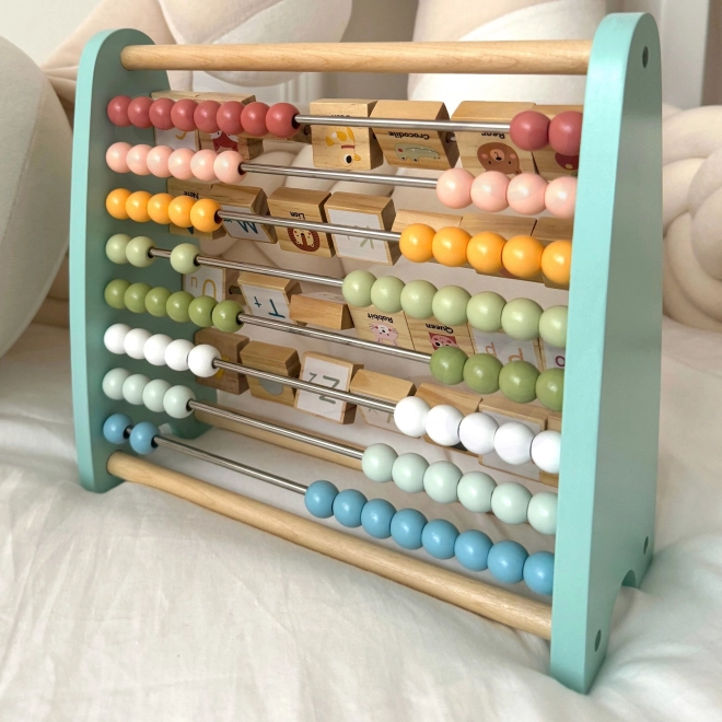 Houten educatieve telraam en alfabet Tooky Toy