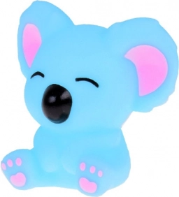 Rubberen vingerpopjes Dierentuin dieren - set van 5 figuurtjes
