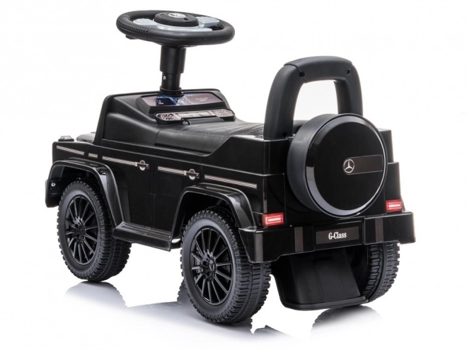Loopauto Mercedes G-Klasse zwart met claxon en motorgeluid