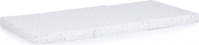 Opvouwbare matras Chipolino 120x60 cm met roze sterren