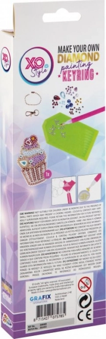 diamond painting pendant cupcake