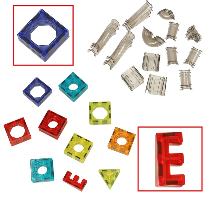 Magnetische bouwset knikkerbaan met muziek 118 stuks