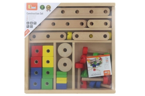 Houten constructiespeelgoed bouwer