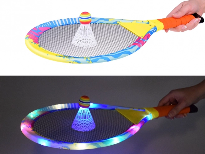 Verlichte badmintonrackets voor plezier