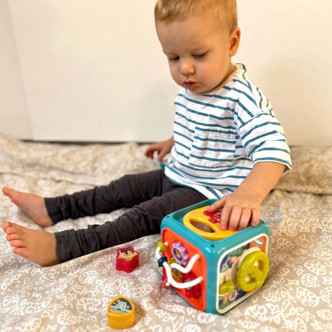 Interactieve sensorische kubus Montessori 6v1