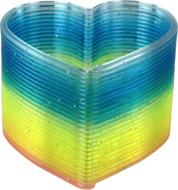 Regenbogenfarben und Glitzer, die ins Auge fallen