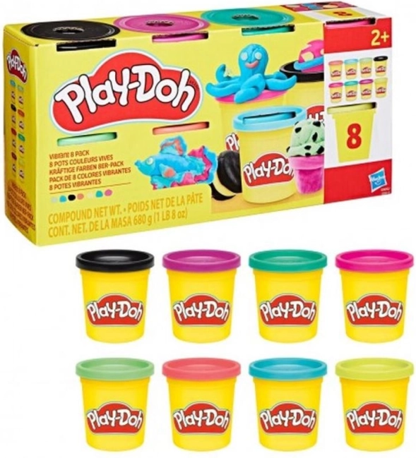 Play-Doh set van 8 potjes