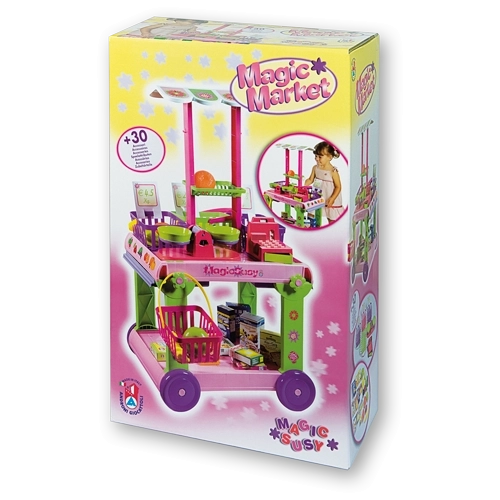 Androni Mobiele Markt met 30 Accessoires - hoogte 85 cm