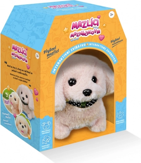 Interaktiver Plüschhund Alík – beige (MAZLÍCI)