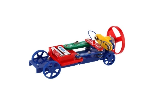 Geheimen van Elektronica - Auto, boot 50 experimenten op batterijen in doos 46,5x33,5x4cm vanaf 6 jaar