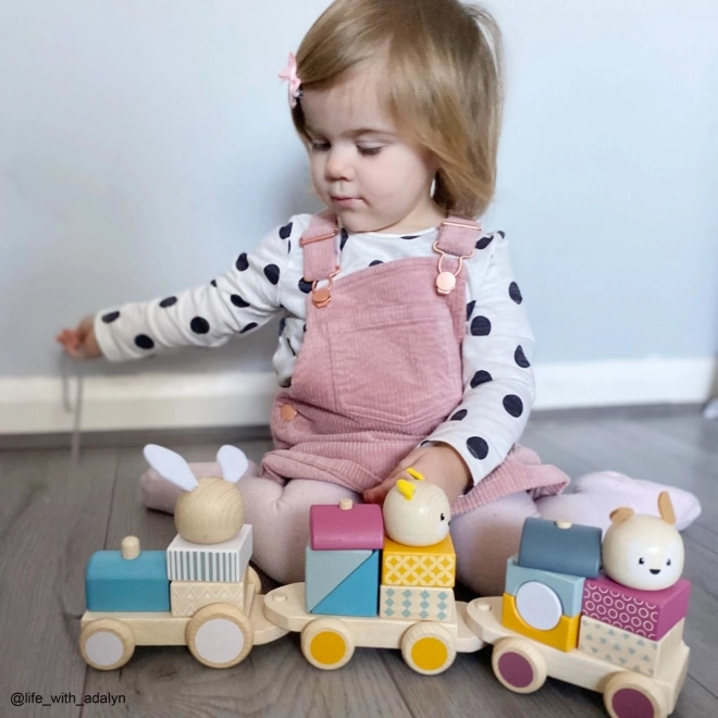 Bigjigs Baby Houten Trein met Dieren