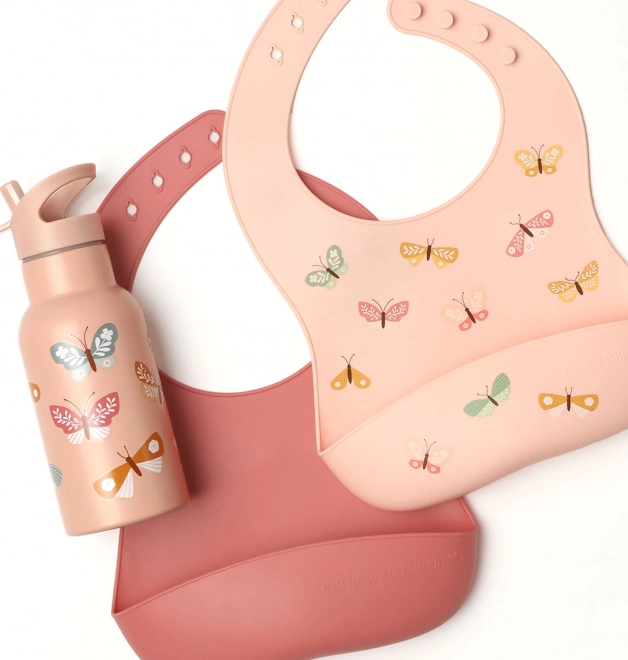 Bavoirs en silicone pour enfants avec motif de papillons – Petits papillons