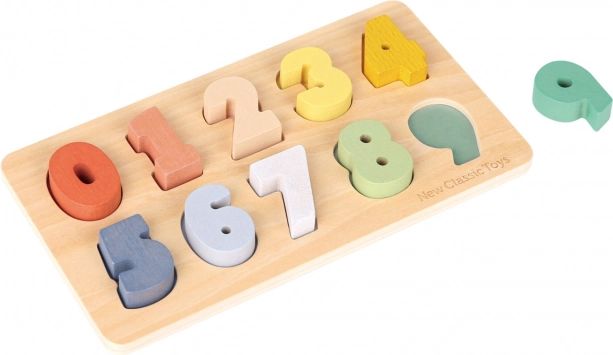 Wooden Insert Puzzle - Numbers 0 to 9