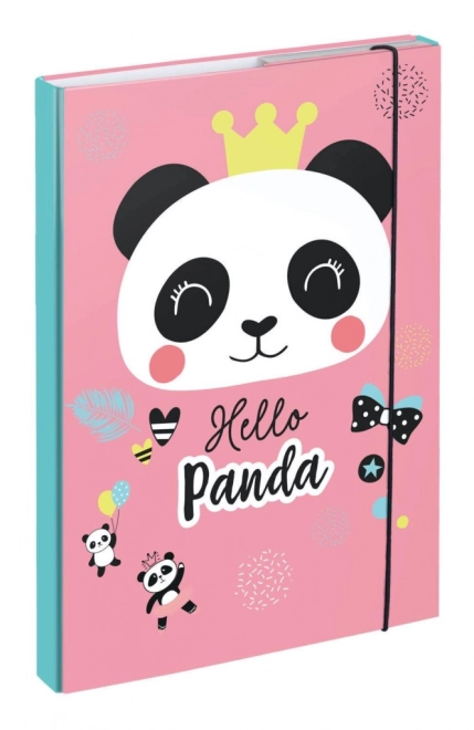 Mappe für Schulhefte A4 mit Panda-Motiv
