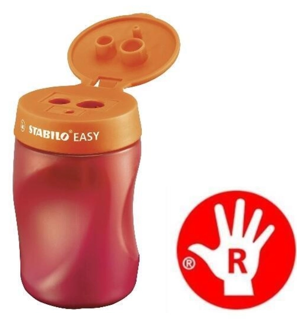 Ergonomische puntenslijper voor rechtshandigen STABILO EASYsharpener oranje
