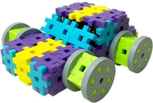 Build vehicles with wheels and axles