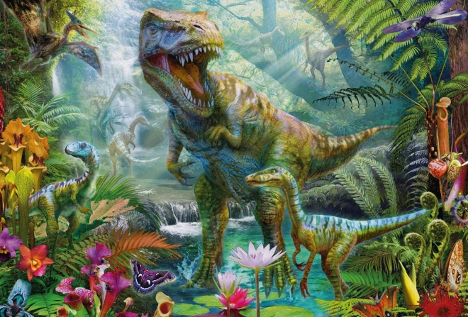 Vier verschillende dinosaurusmotieven