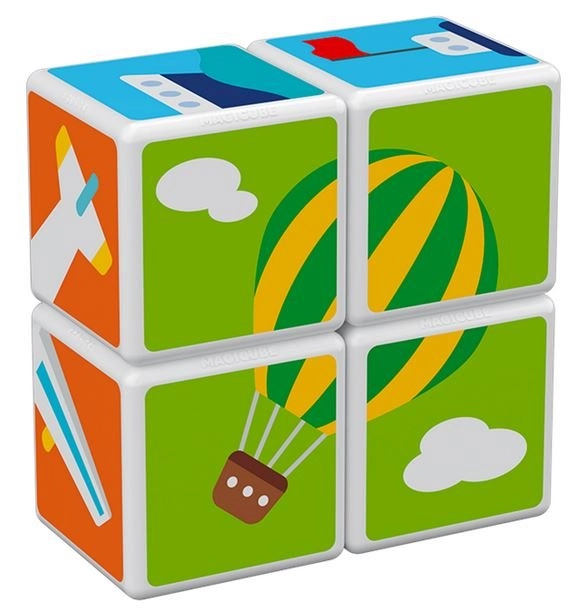 Magnets on all sides for easy building