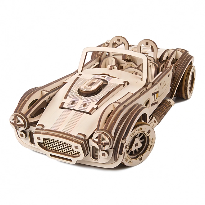 Ugears 3D houten mechanische puzzel Drijvende Racewagen Cobra