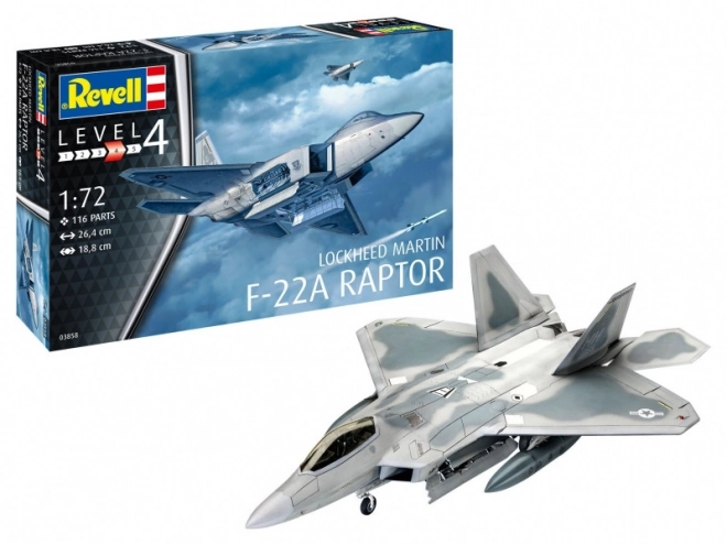 Bouwpakket van het model Lockheed Martin F-22A Raptor