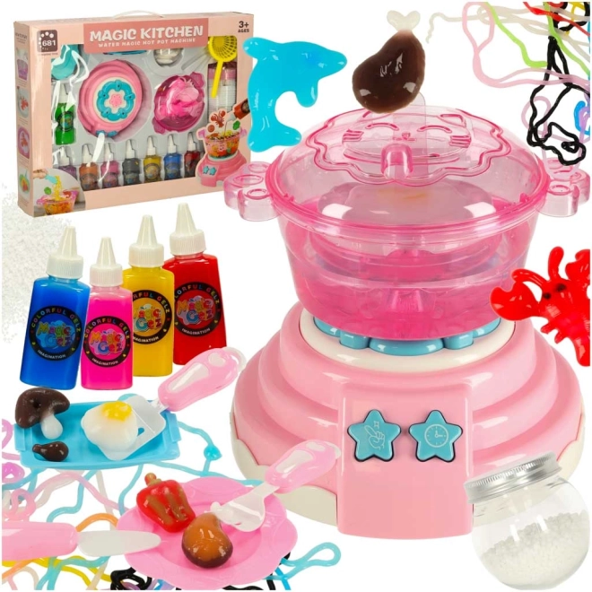 Magische keuken: Kristallen 3D tovenaarfiguurtjes