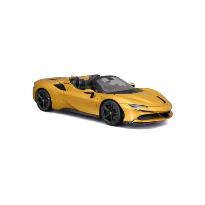 Bburago Ferrari SF90 Spider 1:18 - Geel