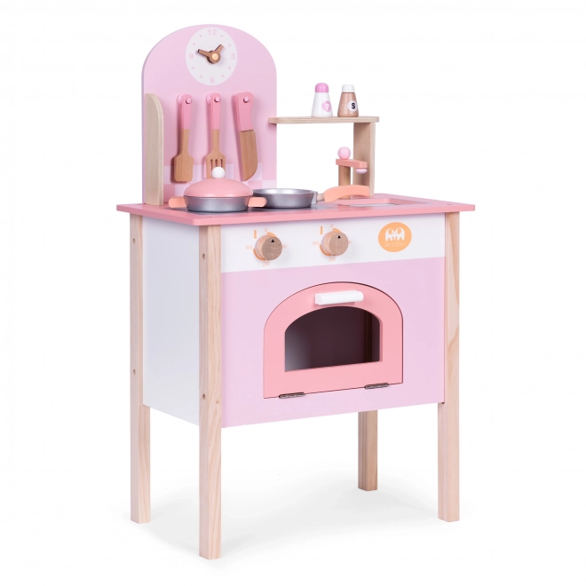 Cuisine enfant rose avec 8 accessoires ECOTOYS