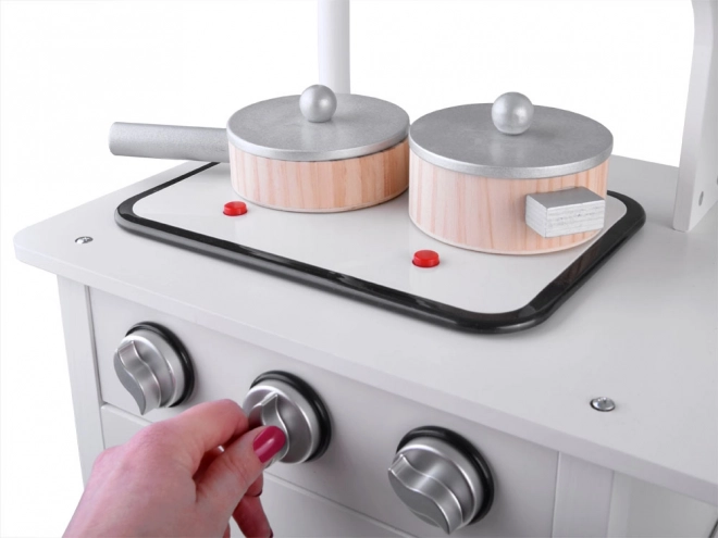 Interactive induction hob with lights and sounds